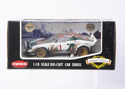 Lot 434 - Kyosho 1:18 Lancia Stratos HF Alitalia Diorama