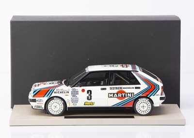 Lot 444 - Top Marques 1:18 Lancia Delta HF 4WD Montecarlo Rallye Winner 1988