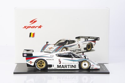 Lot 447 - Spark Model 1:18 Lancia LC2 No.5 Winner 1000km Spa 1985 B.Wollek/M.Baldi