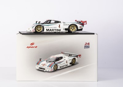 Lot 448 - Spark Model 1:18 Lancia LC2 No.4 6th Le Mans 1985 B.Wollek/A.Nannini/L.Cesario