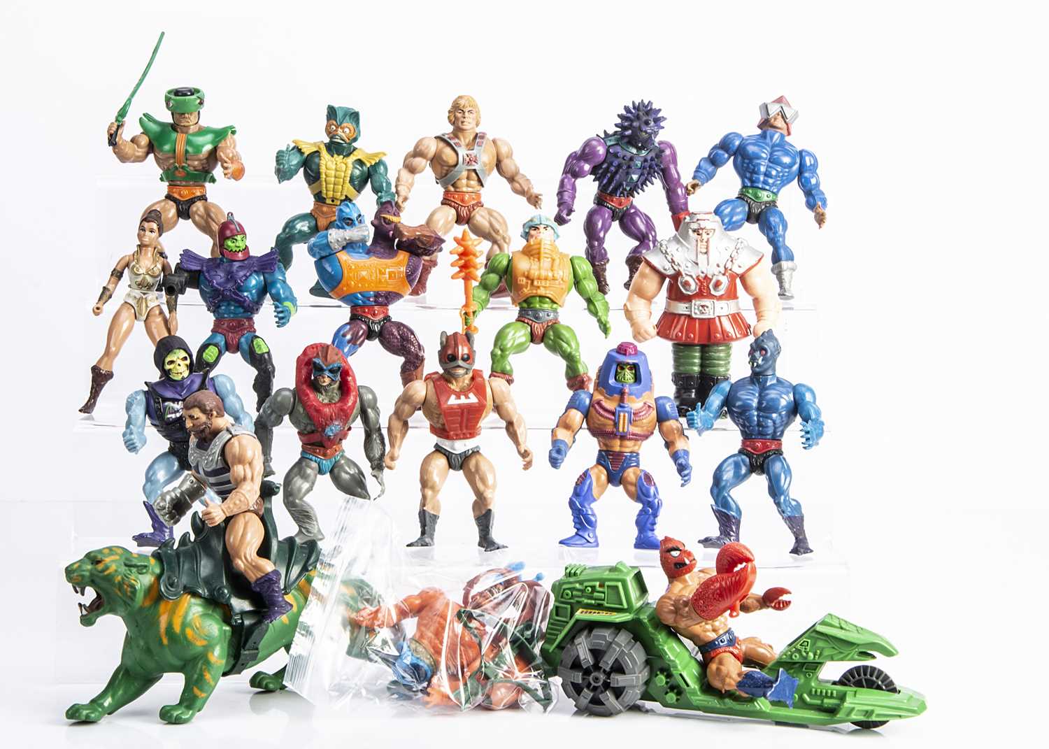 Lot 487 - 1980s Mattel He-Man MOTU Action Figures