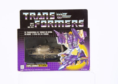 Lot 534 - Vintage IGA (Mexico) Transformers G1 Decepticon Triple Changer Blitzwing