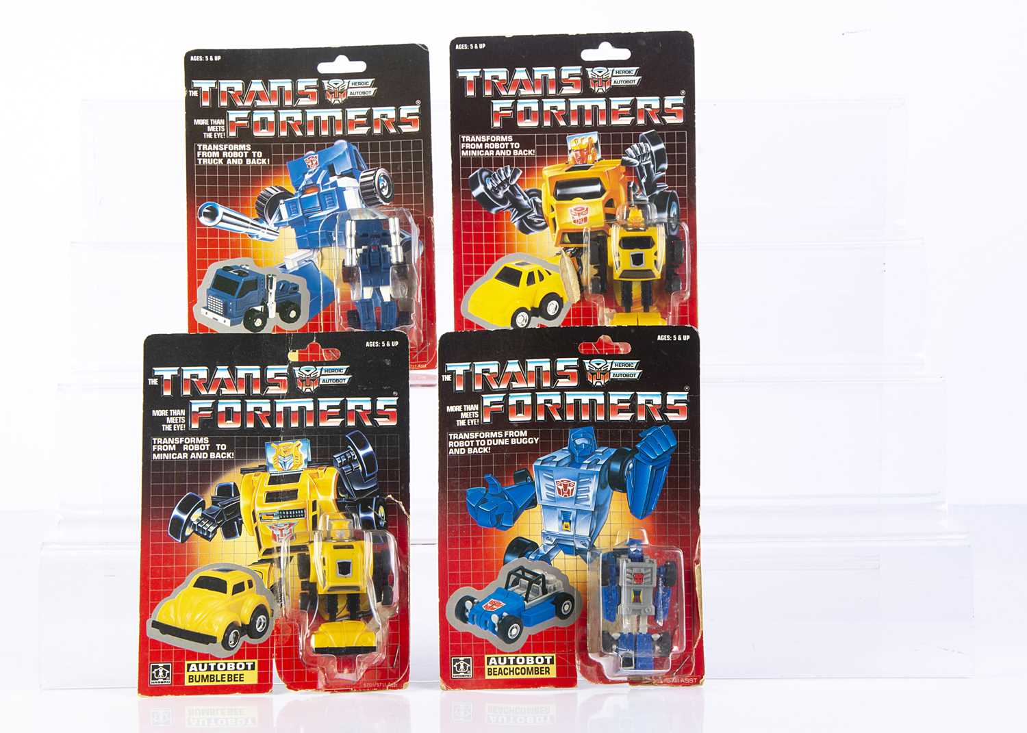 Lot 542 - Vintage Hasbro Transformers G1 Autobot Mini Vehicles