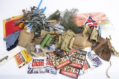 Lot 558 - Vintage Action Man Weapons, Clothing & Accessories
