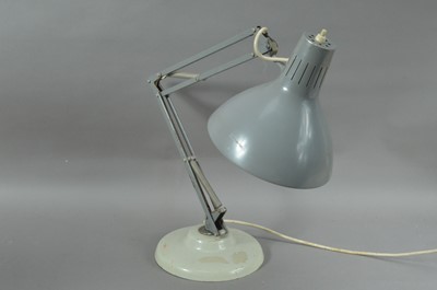 Lot 187 - A grey painted anglepoise lamp