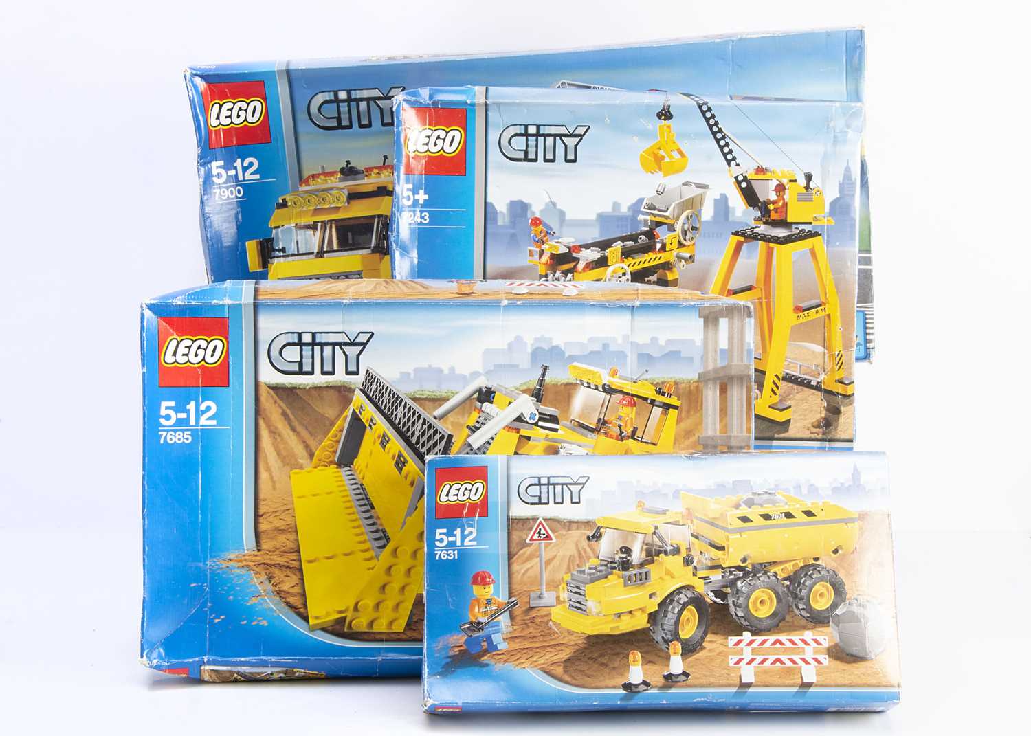 Lego Contruction Set Lot 602 - Lego City Construction Themed Sets,