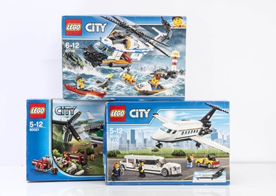 Lot 605 - Lego City Aircraft Themed Sets