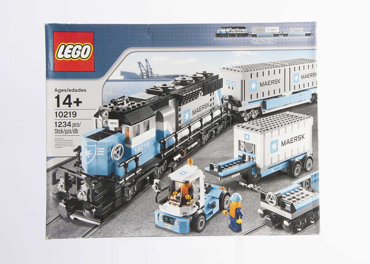 Advanced Model Train Lot 607 - Lego Advanced Models 10219 Maersk Train,
