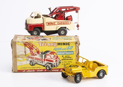 Lot 648 - A Boxed Tri-ang Minic Push & Go No.3 Bedford Crash Truck