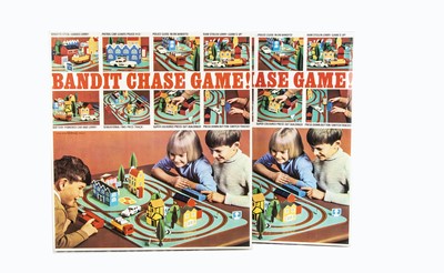 Lot 652 - Two Rare Boxed Tri-ang CG501 'Bandit Chase Game' Motorised Roadway Sets