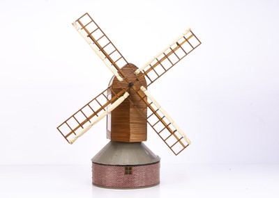 Lot 667 - Large scale wooden model of a Postmill Windmill with fully detailed interior