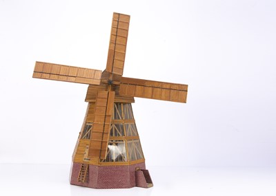 Lot 668 - Large scale wooden model of a Tower Windmill with fully detailed interior