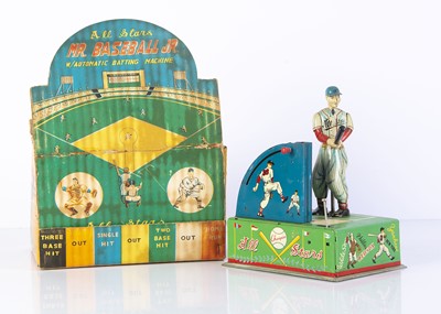 Lot 706 - A Sankei (Japan) Battery-Operated All Stars Mr. Baseball Jr W/Automatic Batting Machine