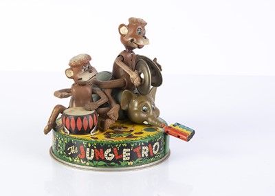 Lot 715 - A Linemar Toys (Japan) Battery-Operated The Jungle Trio