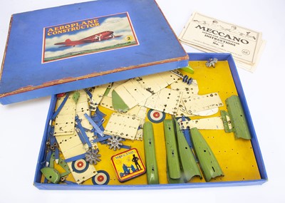 Lot 722 - Meccano Aeroplane  Constructor No 2 circa 1939