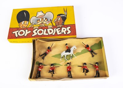 Lot 755 - Britains Duofort Series 2nd grade military set No. 215s Foot Guards