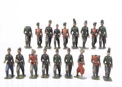 Lot 762 - Krause Germany 58mm (4) and 65mm (14) scale pre WW1 lead figures