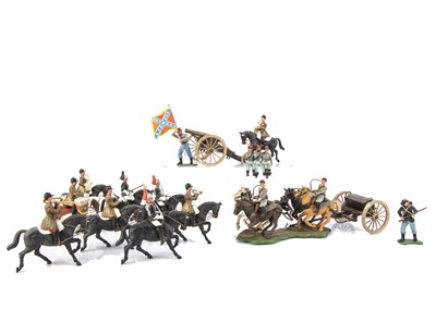 Lot 765 - Britains Herald Eyes Right figures comprising mounted Horseguards (9)