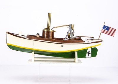 Lot 797 - A Midwest Products kit built Steam Powered converted to Radio Control electric drive Fantail Launch 11