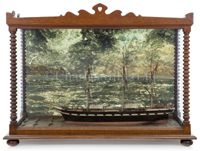 Lot 801 - A 19th-Century Sailor's Model Of A Three-Masted Barque