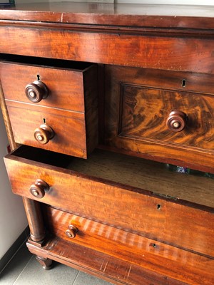 Lot 21 - A 19th century and later mahogany compactum