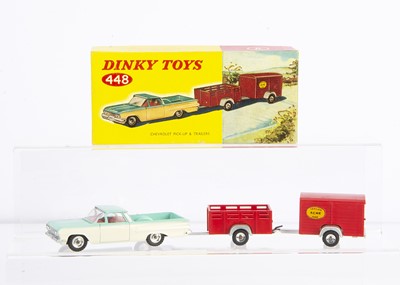 Lot 112 - A Dinky Toys 448 Chevrolet Pick-Up & Trailers