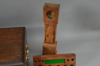 Lot 214 - A late 19th century oak cutlery box