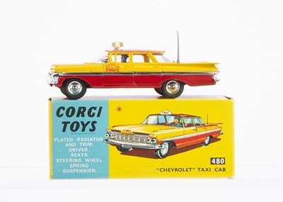 Lot 193 - A Corgi Toys 480 Chevrolet Impala Taxi Cab