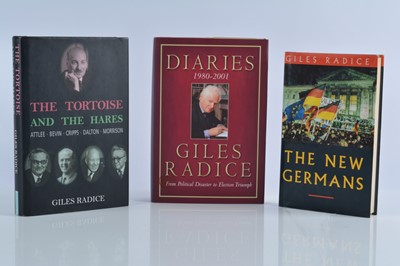 Lot 21 - Three first edition signed and dedicated Giles Radice volumes