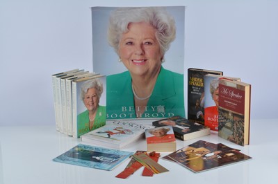 Lot 33 - A collection of Betty Boothroyd autobiographies