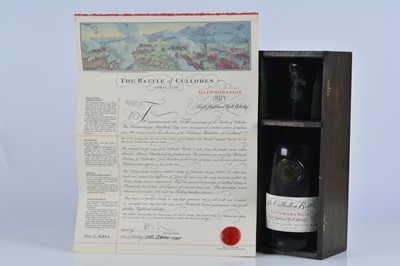 Lot 38 - A Special Limited Edition The Battle of Culloden 1971 Glenmorangie single highland malt whisky
