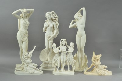 Lot 226 - Five modern resin sculptures