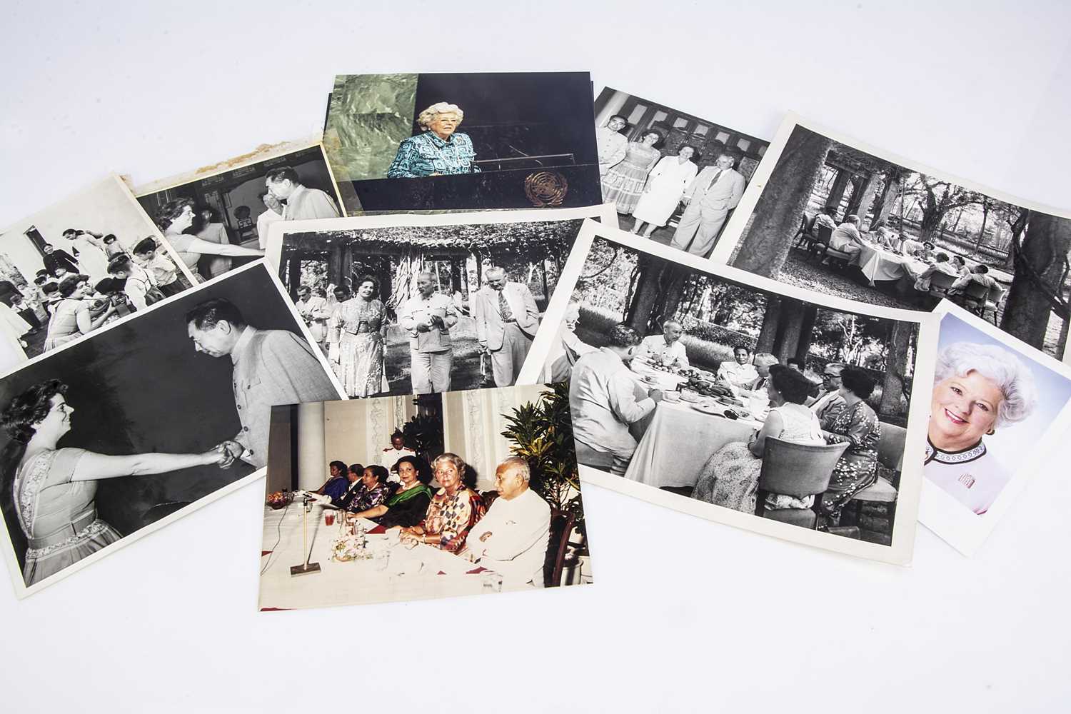 Lot 58 - A collection of political photos relating to Miss Betty Boothroyd's early political foreign trips and later as Madman Speaker addressing the UN