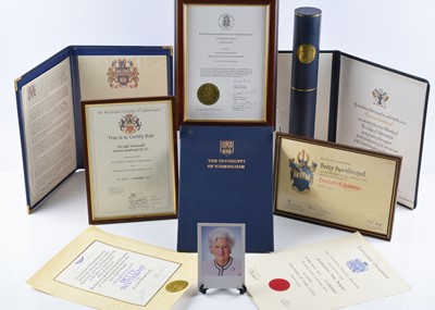 Lot 65 - Betty Boothroyd's Doctor of Laws Degree