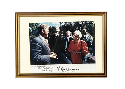 Lot 70 - Betty Boothroyd & Bill Clinton