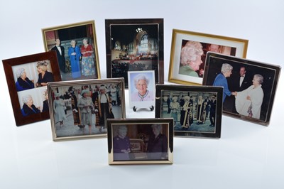 Lot 74 - A collection of photographs of Betty Boothroyd with various Royal Family members