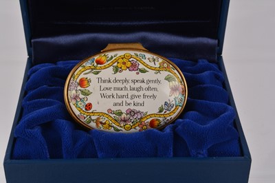 Lot 89 - A collection of enamel boxes