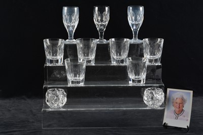 Lot 100 - A part suite of Royal Brierley cut glass ware