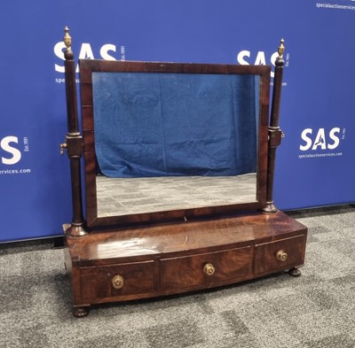 Lot 117 - A Victorian mahogany swing dressing table mirror