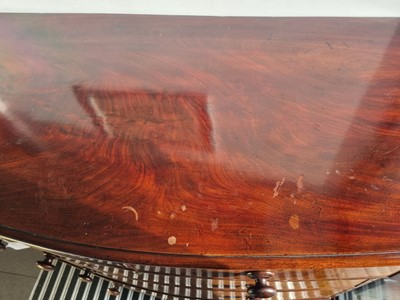 Lot 126 - A 19th century mahogany bow fronted chest of two short over three long drawers