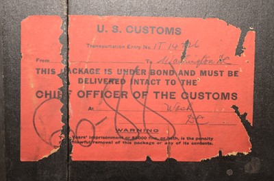 Lot 134 - Baroness Boothroyd's Travelling Trunk