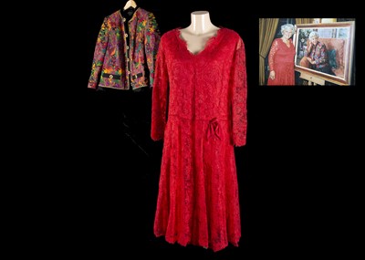 Lot 135 - Two items of clothing from Baroness Boothroyd's unveiling of her portrait