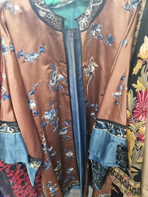 Lot 166 - A late 19th early 20th century Chinese silk gown