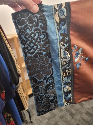 Lot 166 - A late 19th early 20th century Chinese silk gown