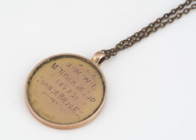 Lot 75 - A 1930s football medallion