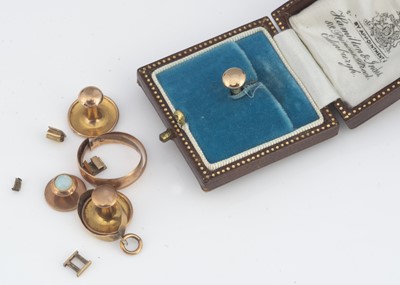 Lot 98 - A collection of gentleman's dress studs and other 9ct gold