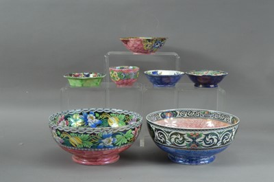 Lot 252 - A collection of Maling lustre ware items