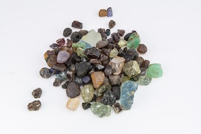 Lot 136 - A good collection of rough gemstones