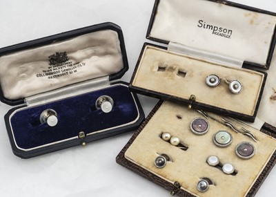 Lot 235 - A collection of dress studs