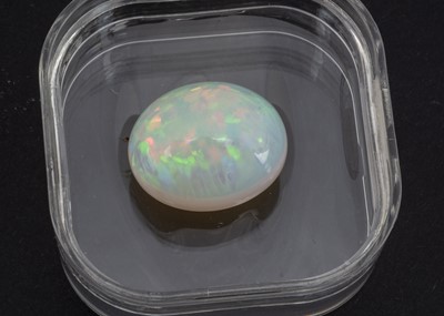 Lot 322 - A certificated Oval cut Opal